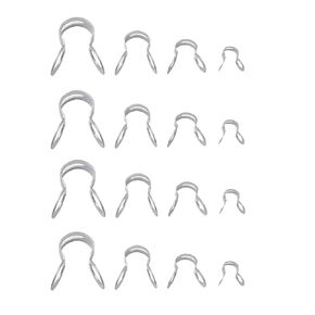 80PCS Stainless Steel Hog Bone Clip Ball Chain Double Ring Buckle Connector 2.4/3/4.5/6mm Silver Colour Ball Chain Ceiling Fan Light Pull Loop for Making Bead Chain DIY Chain