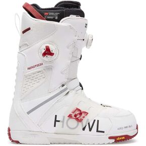 حذاء DC X Howl Phantom BOA للرجال على الجليد باللون الأبيض/الأحمر 9 in Kuwait