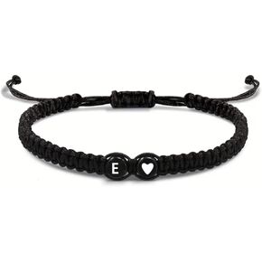 Initial Letter Bracelets for men women Handmade Adjustable Rope Bracelets for Graduation Gifts Personalized Birthday Gifts or boyfriend