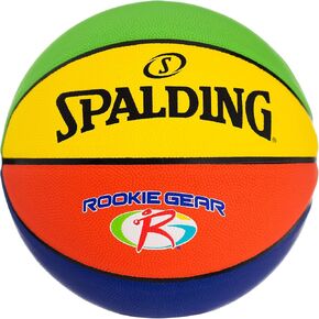 Spalding Rookie Gear Youth Multi Color Indoor-Outdoor Basketball 27.5"