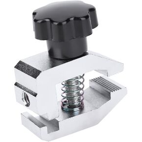 Force Gauge Push Pull, Deosdum Tensile Strength Tester SJJ-01 Stainless Steel Jaw Clamp Thrust Tension Meter Clamp Micrometer Fixture 500N Push Pull Force Gauge Fixture