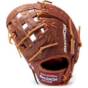 NOKONA Classic Walnut First Base H Web 13" Left Handers Baseball Glove (Walnut, Left Hand Thrower)