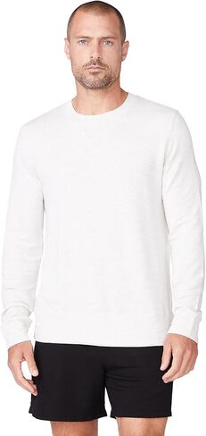 Monrow Men's Supersoft Fleece Crew Neck Sweatshirt, Layer-friendly, Soft & Comfortable in Saudi Arabia