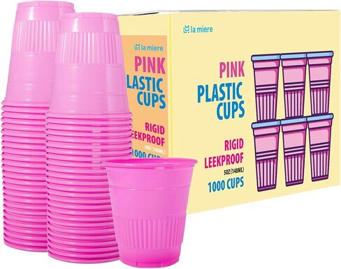 1000 Pack 5 oz Plastic Disposable Recyclable Cups, Dental Cups, Party Cups, Mouth Rinse Cup, Bathroom Cups, Party Tumblers, Jello Shot Cups, Offices, School, Hospitals, Home and more (Sky Blue, 1000) in Kuwait