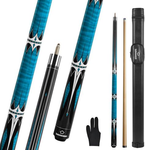 HomeSeason Pool Cue Stick 57" Billiard Cue Sticks Professional Low Deflection Pool Sticks in Kuwait