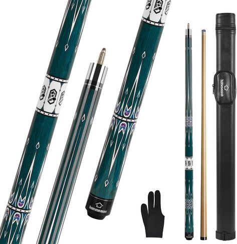 HomeSeason Pool Cue Stick 57" Billiard Cue Sticks Professional Low Deflection Pool Sticks in Kuwait