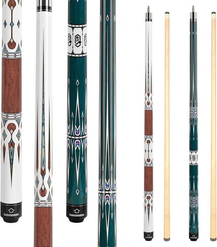 HomeSeason Pool Cue Stick 57" Billiard Cue Sticks Professional Low Deflection Pool Sticks in Kuwait