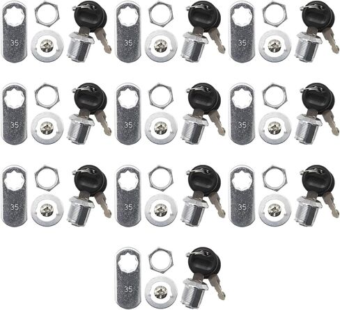 5/8'' Cylinder Length Fits on 0.4'' Max Panel Thickness, Secure File Drawer Mailbox RV Storage Tool Box Replacement Lock Set Cabinet Locks in Saudi Arabia