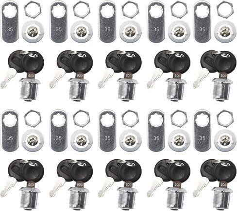 5/8'' Cylinder Length Fits on 0.4'' Max Panel Thickness, Secure File Drawer Mailbox RV Storage Tool Box Replacement Lock Set Cabinet Locks in Saudi Arabia