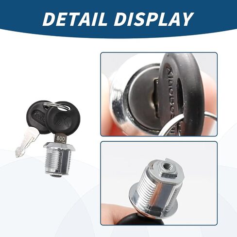 5/8'' Cylinder Length Fits on 0.4'' Max Panel Thickness, Secure File Drawer Mailbox RV Storage Tool Box Replacement Lock Set Cabinet Locks in Saudi Arabia