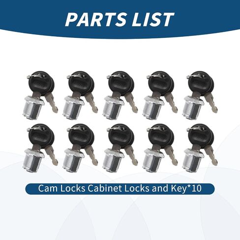 5/8'' Cylinder Length Fits on 0.4'' Max Panel Thickness, Secure File Drawer Mailbox RV Storage Tool Box Replacement Lock Set Cabinet Locks in Saudi Arabia
