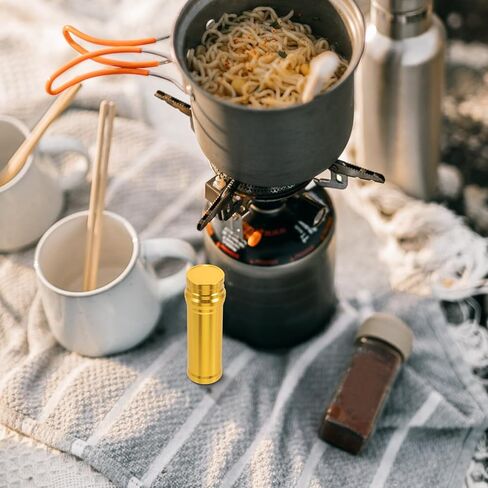حافظة مصباح موقد كحول صغير محمول من INOOMP، مصباح معدني صغير محمول لشعل الكحول من سبائك الألومنيوم، موقد كحول للتخييم في الهواء الطلق، نزهة، معدات مختبر، أداة تسخين in Kuwait