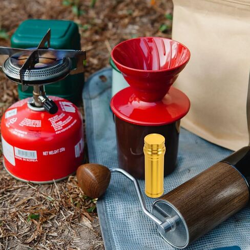 حافظة مصباح موقد كحول صغير محمول من INOOMP، مصباح معدني صغير محمول لشعل الكحول من سبائك الألومنيوم، موقد كحول للتخييم في الهواء الطلق، نزهة، معدات مختبر، أداة تسخين in Kuwait