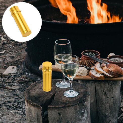 حافظة مصباح موقد كحول صغير محمول من INOOMP، مصباح معدني صغير محمول لشعل الكحول من سبائك الألومنيوم، موقد كحول للتخييم في الهواء الطلق، نزهة، معدات مختبر، أداة تسخين in Kuwait