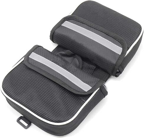 Bike Bag, Bicycle Accessories,Waterproof Bicycle Frame Bag Hard Case,Black in Saudi Arabia