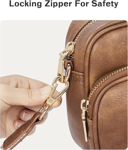 CHOLISS Small Crossbody Bags for Women, Leather Purses Designer Shoulder Handbags w/Adjustable Wide Strap Credit Card Slots in Kuwait