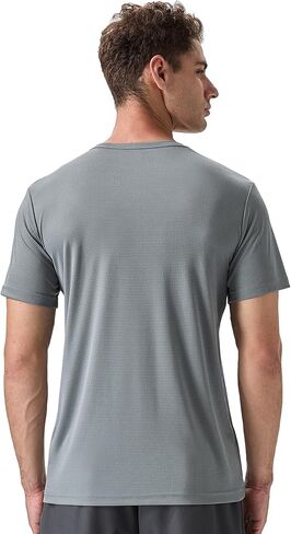 Men's 2 Pack Lightweight Crew Neck Athletic Running Short Sleeve T-Shirts Breathable Gym Workout Tee Shirts for Men in Saudi Arabia