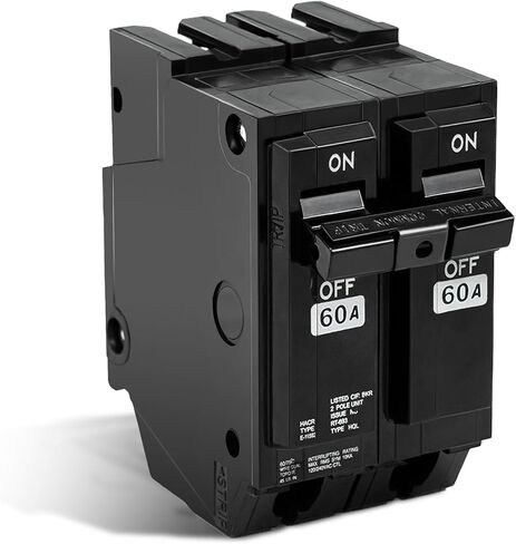THQL2160 60 Amp 2 Pole Circuit Breaker,10KAIC 120/240V, Compatible with GE Thick Series and with Q-Line Series Load Centers, Plug-in Mount Standard Circuit Breaker Thermal Magnetic Protection in Saudi Arabia