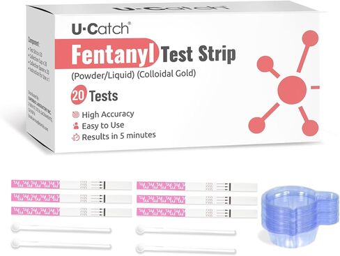[20 Pack]Fentanyl Test Strips for Powder,Liquid&Pills: Rapid Fen Testing Kits for Subatance in High Accurancy - 10ng/mL Cut Off - Complete Sets in Saudi Arabia
