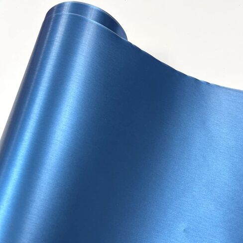 LZLRUN Brushed Metallic Steel Vinyl Wrap Roll with Air Release Technology DIY Styling Adhesive Decal Wrapping Car Accessories (Orange, 1ft x 5ft) in Saudi Arabia