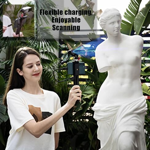 Creality 3D Scanner CR-Scan Ferret للطباعة ثلاثية الأبعاد، المسح الضوئي ثنائي الوضع، ترقية الماسح الضوئي المحمول مع سرعة مسح عالية 30 إطارًا في الثانية، دقة 0.1 مم لهاتف Andriod Phone PC Win 10/11، pop 2 3D Scanner in Kuwait