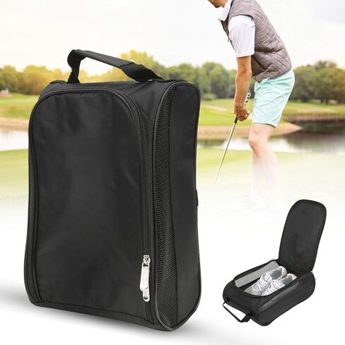 Shoe Bag Breathable Zippered Shoe Carrier Sports Shoe Bag Golfball Shoes Storage in Saudi Arabia