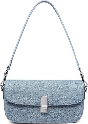LA FESTIN Small Leather Shoulder Bag For Women: Rectangle Shoulder Purse With Chain Strap-Daily Going Out Crossbody Bag in Saudi Arabia