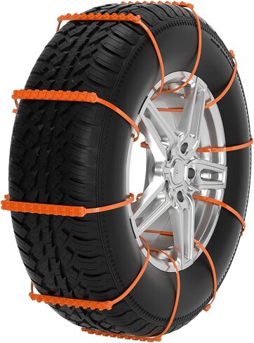 Topteng Tire Snow Chains, 20PCS Snow Tire Chain Anti-Skid Belt for Car Truck SUV Emergency Winter Driving in Saudi Arabia