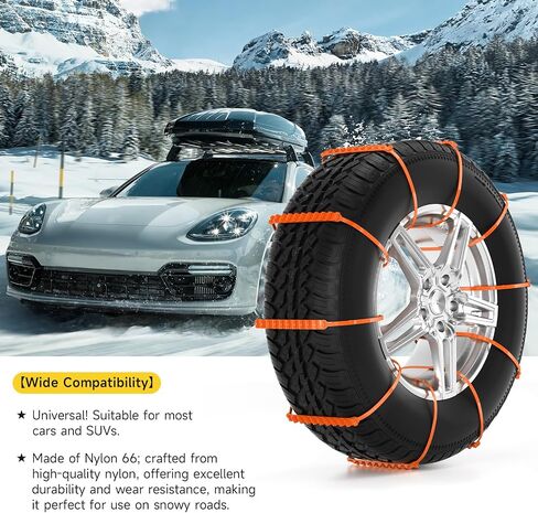 Topteng Tire Snow Chains, 20PCS Snow Tire Chain Anti-Skid Belt for Car Truck SUV Emergency Winter Driving in Saudi Arabia