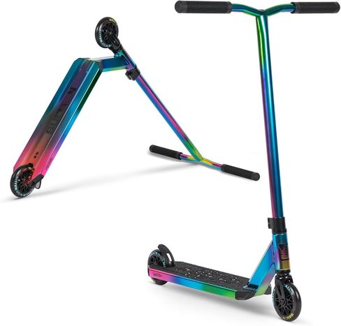 Sullivan Antic V2 Pro Stunt Scooter Oil Slick - سكوتر حيلة عالي الأداء مع سطح ألومنيوم 6061، وعجلات 110 ملم، وقضبان على شكل حرف T، ومقابض ناعمة، وفرامل قدم - مثالية للحيل ومنتزه التزلج in Kuwait