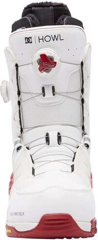 حذاء DC X Howl Phantom BOA للرجال على الجليد باللون الأبيض/الأحمر 9 in Kuwait
