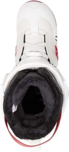 حذاء DC X Howl Phantom BOA للرجال على الجليد باللون الأبيض/الأحمر 9 in Kuwait