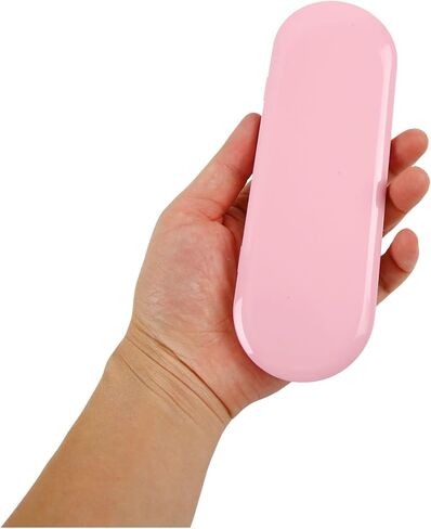 Vagocom 2pcs Metal Hinged Storage Boxes,6.89x2.36x0.71inch / 17.5x6x1.8cm Portable Empty Containers Case with Lid for Bandaid,Seed,Match,Crafts,Sewing,Home,Travel(Pink) in Saudi Arabia