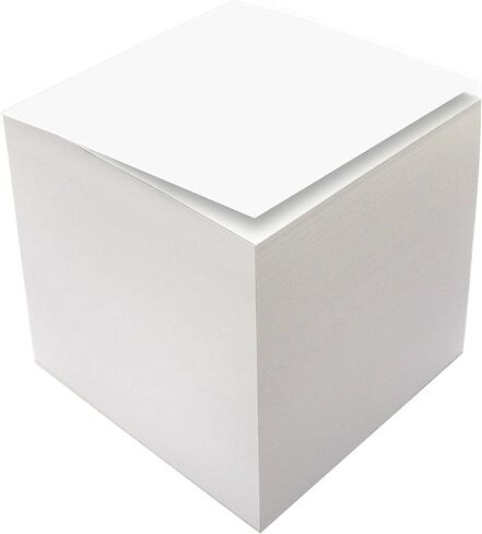 Memo Cube Refill, 100 x 100mm, 1,000 Sheets (Loose), 80gsm, Refill pad, Zero Plastic Packaging in Saudi Arabia