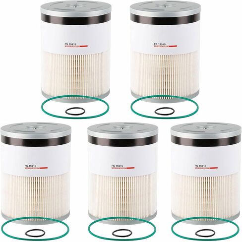 FS19915 Fuel Filter L9915F Water Separator Compatible With Cummins ISX 15 Detroit Diesel Engine DD13 DD15 DD16 Replaces FS19915 P551011 P550854 PF9804 L9915F A4720921205 A0000903651 6PACK in Saudi Arabia