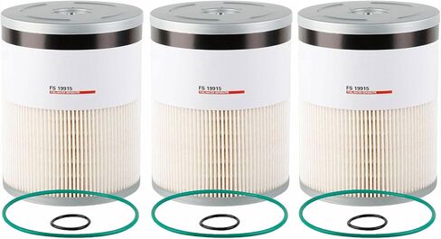 FS19915 Fuel Filter L9915F Water Separator Compatible With Cummins ISX 15 Detroit Diesel Engine DD13 DD15 DD16 Replaces FS19915 P551011 P550854 PF9804 L9915F A4720921205 A0000903651 6PACK in Saudi Arabia