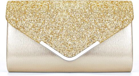 ZIUMUDY Women's Sparkle Evening Bags Envelope Clutches Shoulder Chain Handbag Bridal Wedding Purse in Saudi Arabia