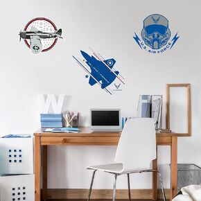 ملصقات جدارية للجيش الأمريكي - ملصقات حائط من الفينيل العسكري المرخصة رسميًا من جيش الولايات المتحدة قابلة للإزالة وقابلة للتقشير واللصق لتزيين الحائط بطائرة هليكوبتر للجيش in Kuwait