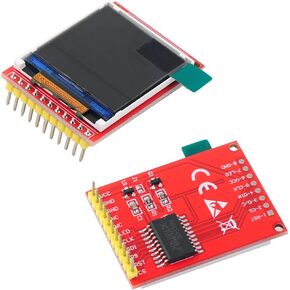 1.44" inch SPI TFT LCD Display Screen Module 128x128 ST7735S 5V/3.3V 11 Pin Version for Arduino U NO Mega-2560 (Pack of 2)