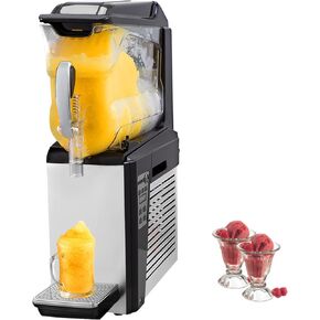 VEVOR Frozen Drink Machine, 10LX2 Tanks Commercial Slushy Machine, 900W Slush Drink Maker, Perfect for Restaurants Cafes Bars