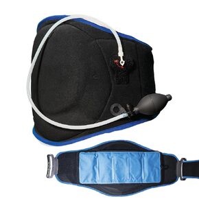Polar Bear Cryo Back Brace – Medical Grade Cold & Compression Therapy, Adjustable Universal Fit for Men & Women, Fits Waists Up to 54 Inches, Black