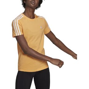 adidas Women's Essentials Slim 3-Stripes Tee