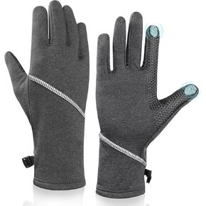 Winter Gloves Women Men, Warm Gloves Cold Weather, Touchscreen Thermal Gloves for Running Cycling Driving Hiking