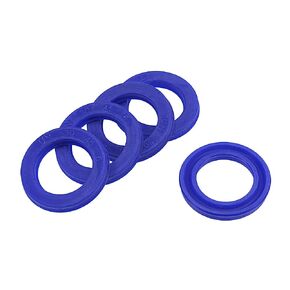 YOKIVE 5 Pcs UN Radial Shaft Seals, Industry PU Oil Seals for Hydraulic Cylinders (Blue, 30-mm ID x 45-mm OD 6-mm Width)