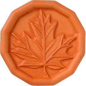 Brown Sugar Saver - Terra Cotta Humidifying Stone Softens Brown Sugar, Keeps Snacks Crisp and Fresh - Natural Clay Moisture Absorber for Food and Chips (Oak Leaf Design)