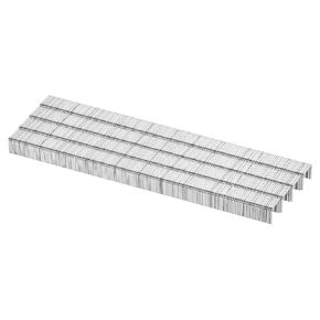uxcell 18 Gauge Narrow Crown Staples 1/4" x3/8", 1000Pcs Galvanized Steel for Pneumatic, Electric Stapler, White