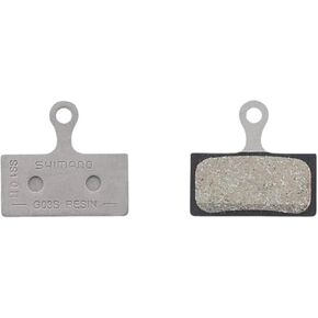 SHIMANO G05S-RX Disc Brake Pad and Spring - Resin Compound, Stainless Steel Back Plate, One Pair
