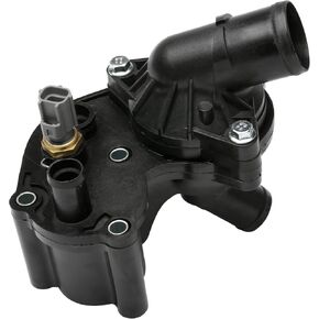 Engine Coolant Thermostat with Sensor- Compatible with Buick & Chevy 1.4L - 2011-2021 - Encore, Cruze, Cruze Limited, Sonic, Trax - Replaces 131-180, 55565336, 55579010, 55593034, 902-808, 730-221