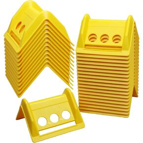 20 Pack Edge Corner Protector With Carrying Case for Flatbed Cargo Load-4'' x 6'' Winch Ratchet Straps Plastic Protectors