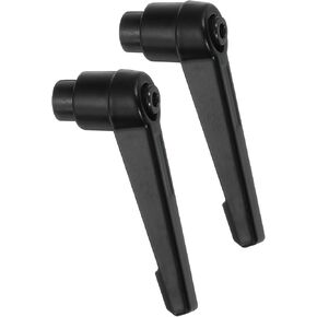 uxcell 2Pcs M5 Adjustable Knobs Handle Female Thread Push Button Ratchet Quick Release Locking Rotating Bolt for Lathe Machinery, Black